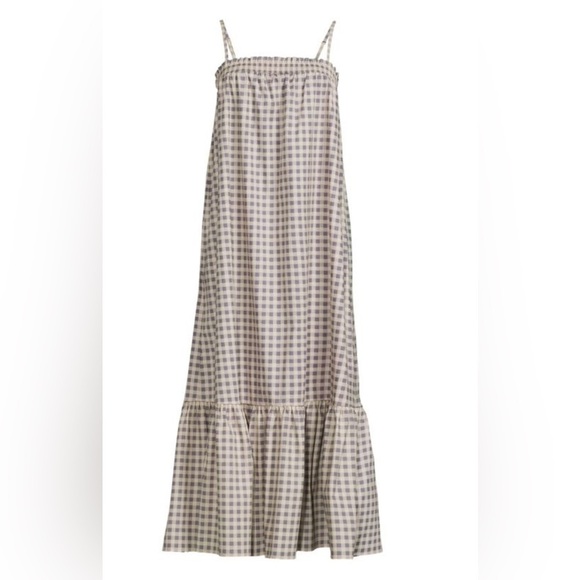 WeWoreWhat Smocked gingham Midi Dress NWT Size Small - Picture 3 of 7